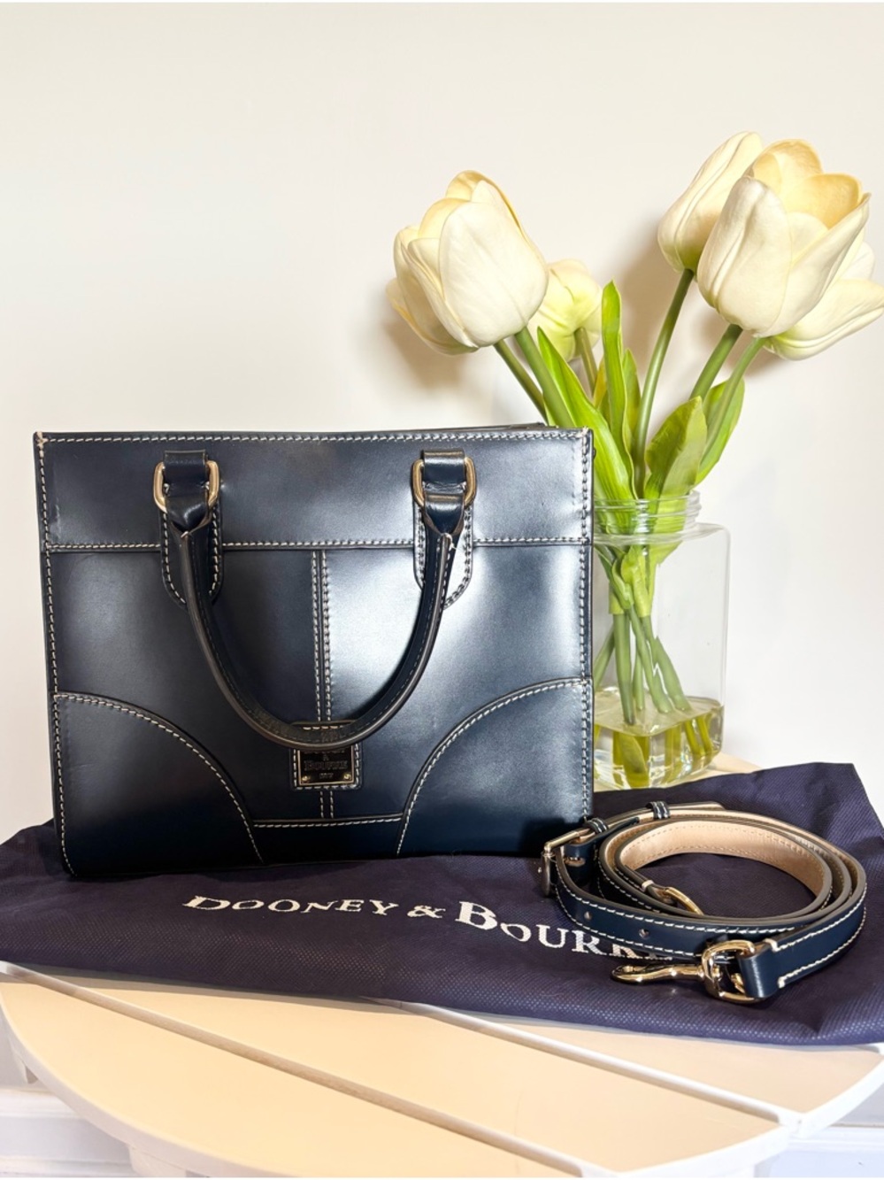 Dooney And Bourke Selleria Jayne Satchel - Navy